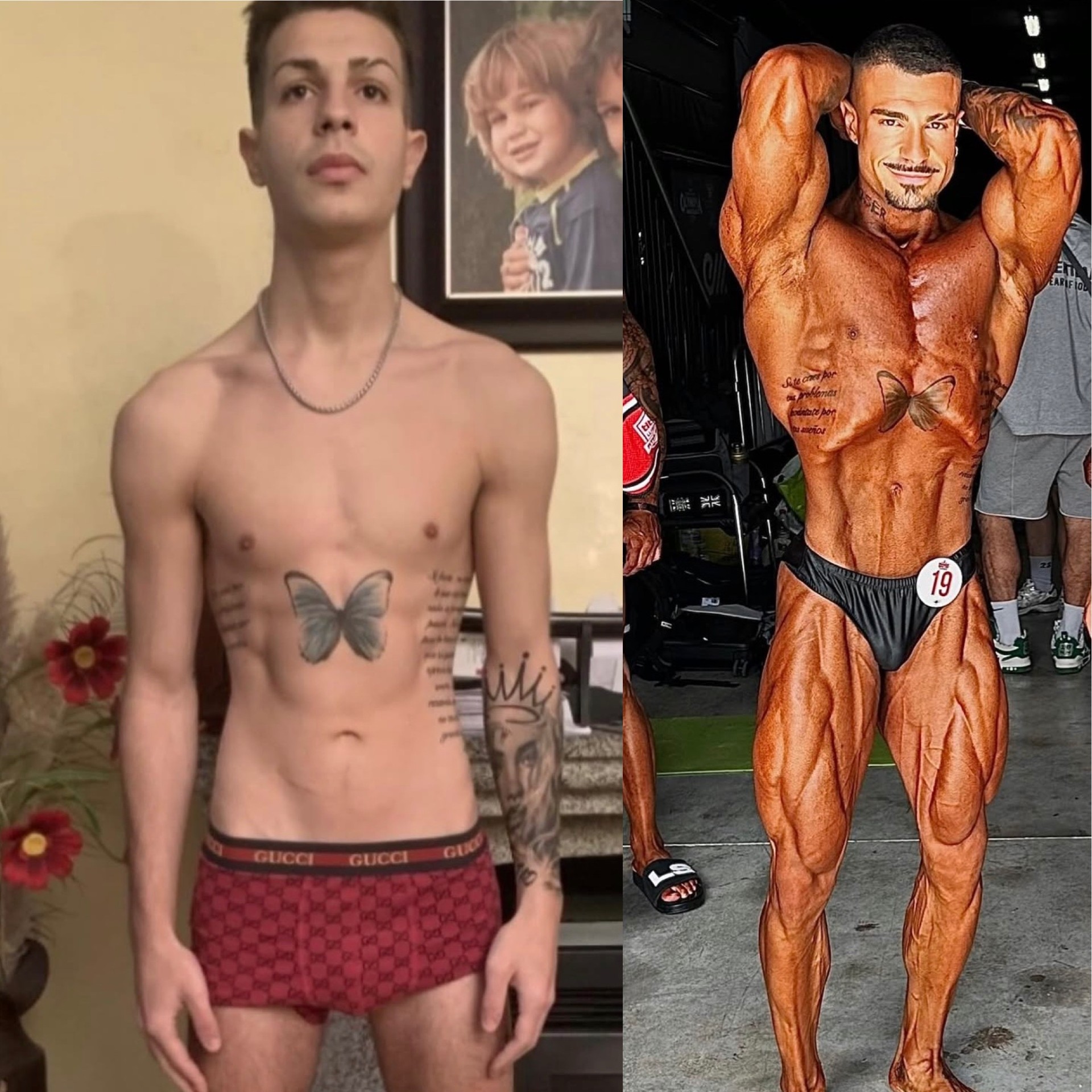 Transformación de Adrián — antes y después