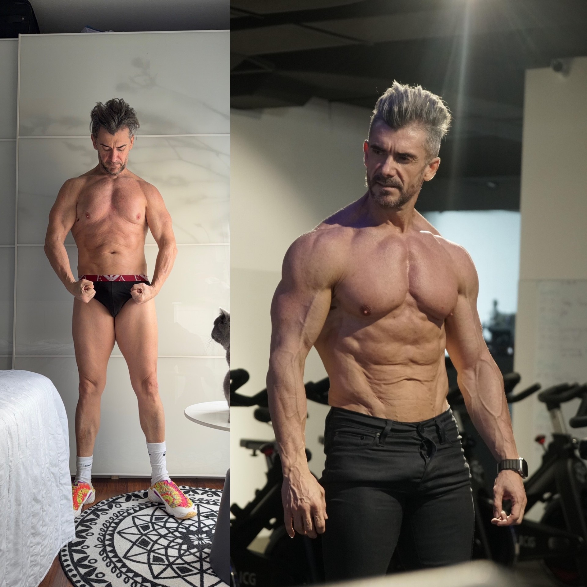 Transformación de Juan — antes y después