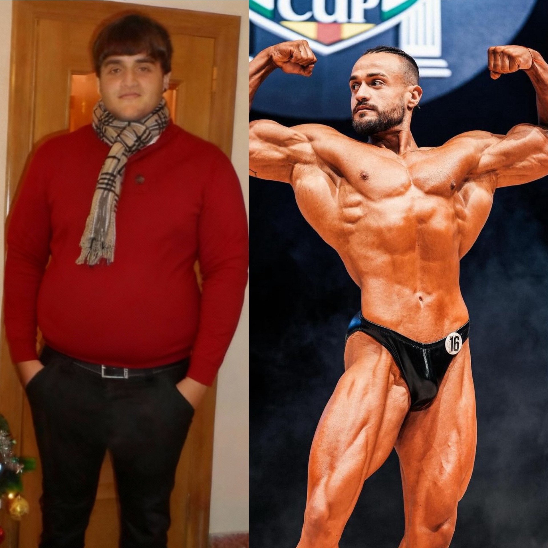 Transformación de Sergio — antes y después